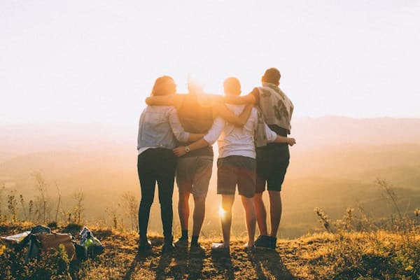 Family spending time together outdoors